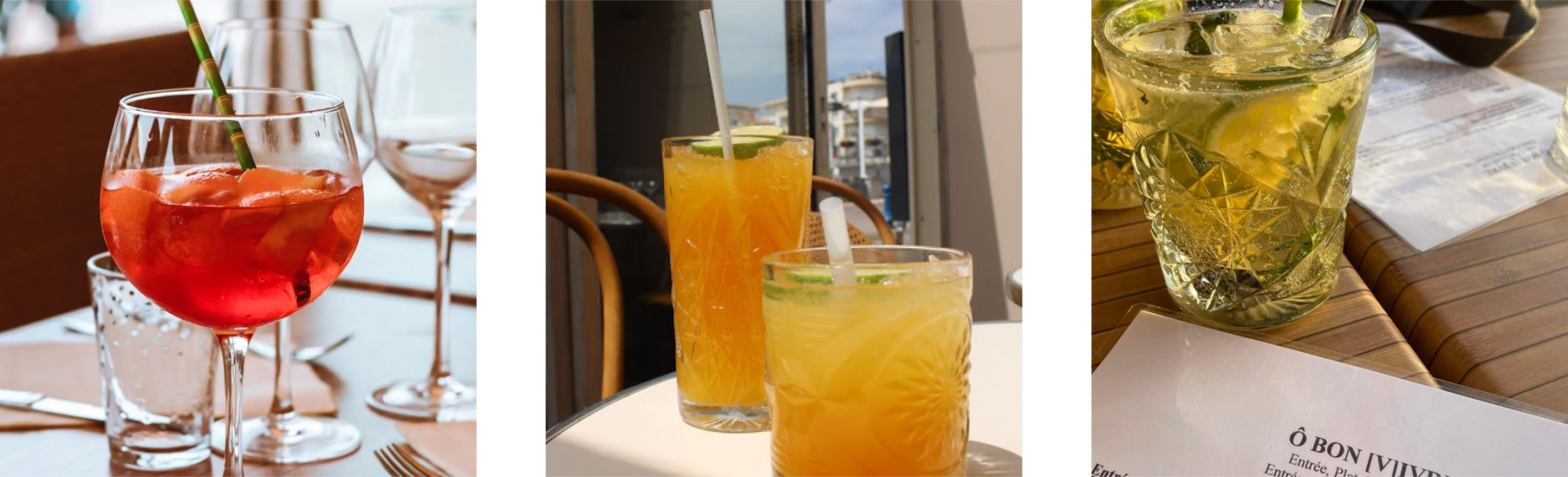 Les Cocktails - O Bon Vivre - restaurant PALAVAS-LES-FLOTS - restaurant à palavas